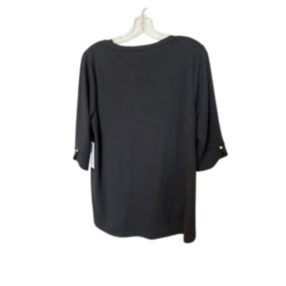 Liz Claiborne Women's Sweater Medium, Black, Chic & Versatile - Picture 2 of 8
